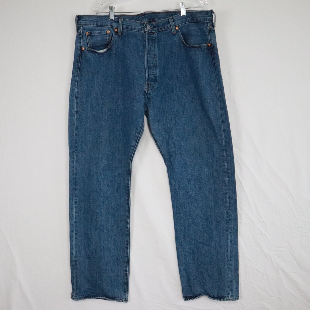 Levi's 501 Jeans Mens 40x32 Original Fit Button Fly 5-Pocket Cotton Denim Blue